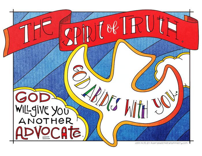 Illustration to accompany children's moment - Spirit of truth