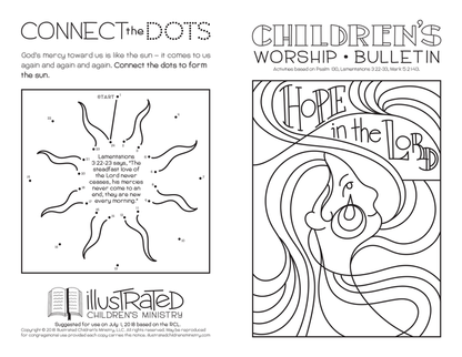 Children's worship bulletin