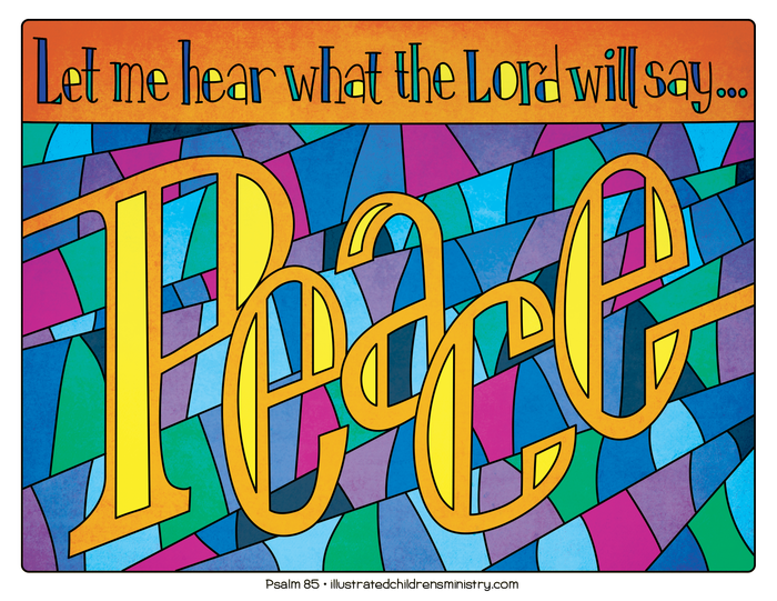 Illustration to accompany children's moment - Peace