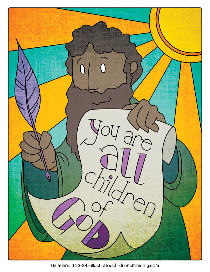 Illustration to accompany children's moment - You are all children of God