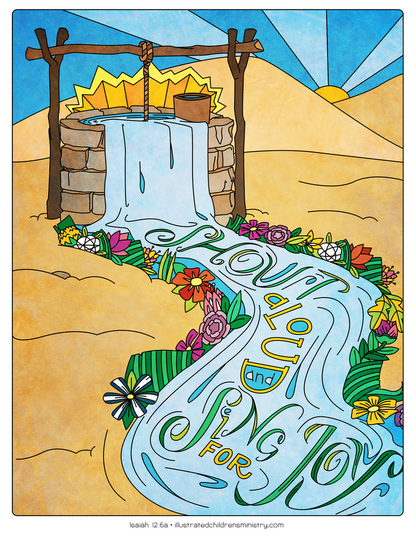 Illustration to accompany children's moment - Sing for joy