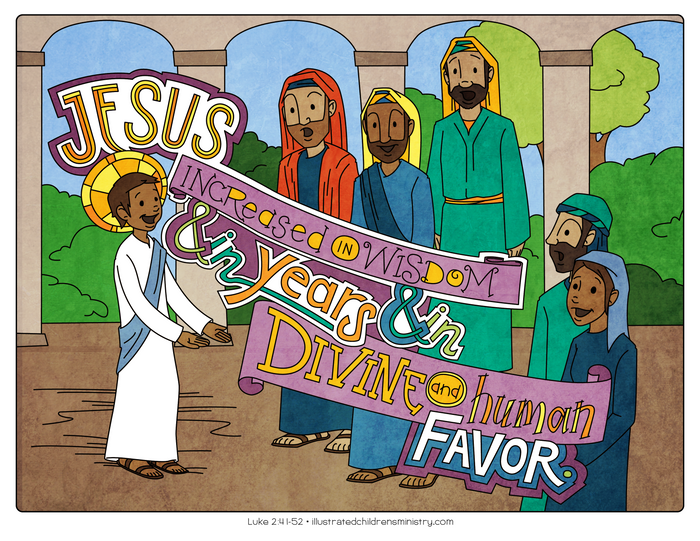 Illustration to accompany children's moment - young Jesus
