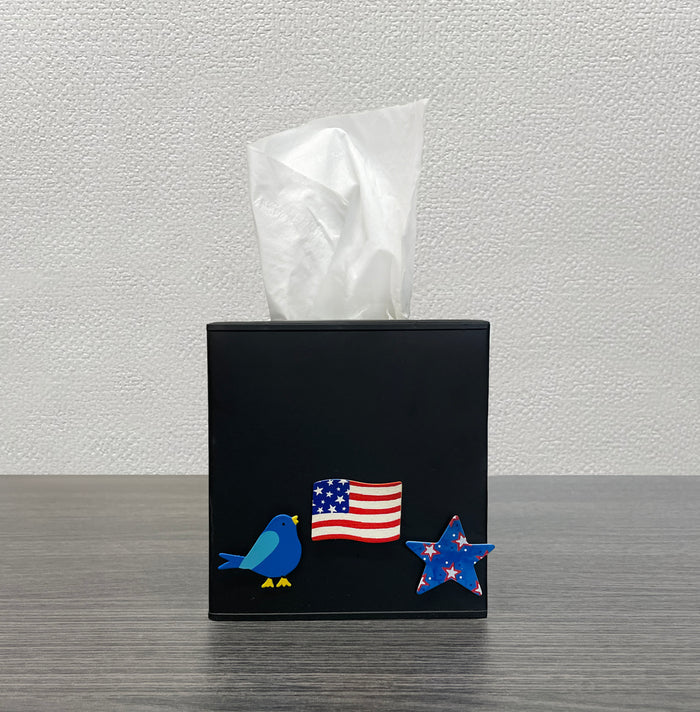 *imperfect* Tissue Box Cover, Black