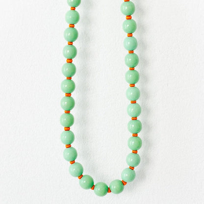 Ina Seifart Perlen Long Keyholder - Pastel Green/Orange