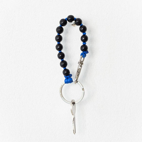 Ina Seifart Perlen Short Keyholder - Black/Blue