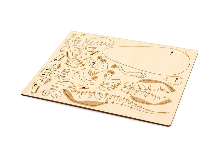 IncrediBuilds: Jurassic World: Raptor 3D Wood Model and Book