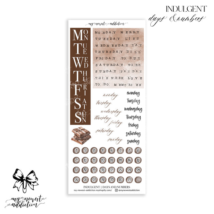 Days and Numbers / Premium Matte
