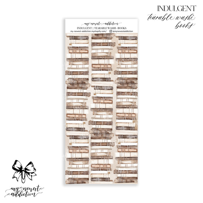 Tearable Washi - Books / Premium Matte