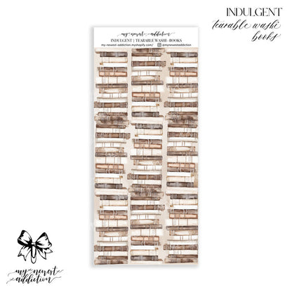 Tearable Washi - Books / Premium Matte
