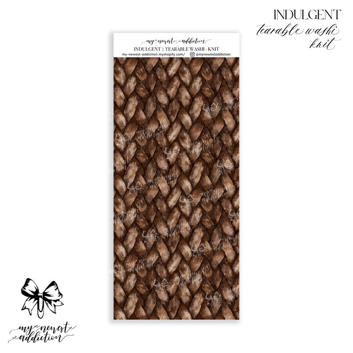 Tearable Washi - Knit / Premium Matte