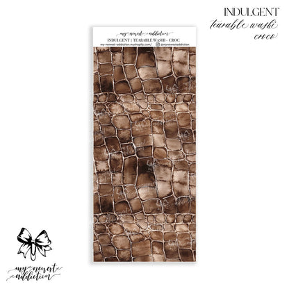 Tearable Washi - Croco / Premium Matte