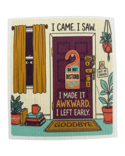 Introvert Sayings - Set of 3 - Swedish Dishcloths - Wholesale
