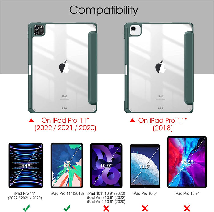 iPad Pro 11 4th/3rd Gen (2022/2021) Hybrid Slim Case | Fintie