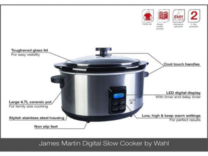 JAMES MARTIN DIGITAL SLOW COOKER