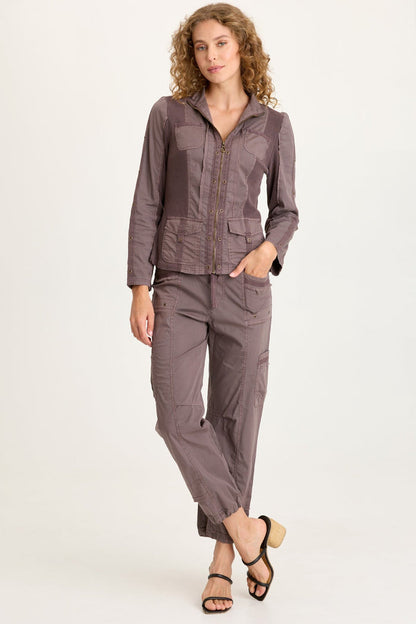 XCVI Jannik Poplin Cinch Hem Cargo Pant