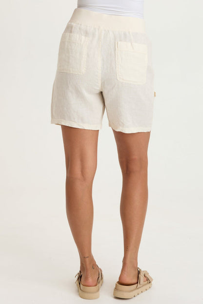 XCVI Jayci Linen Cargo Short