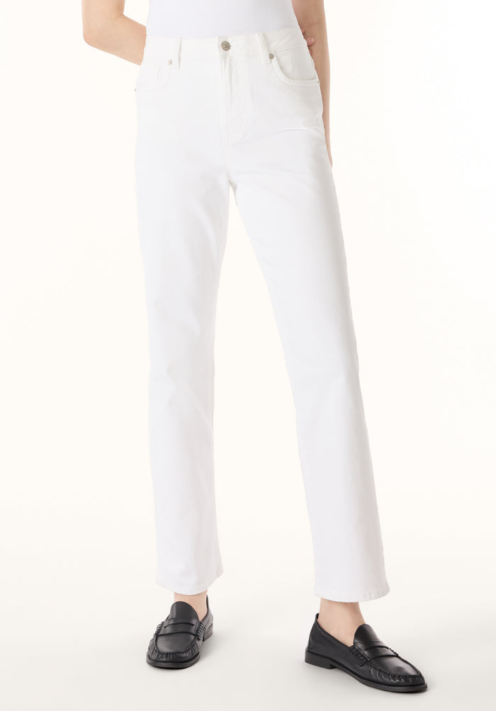 Buffalo Women Pants White Denim Denim Pants Stretch