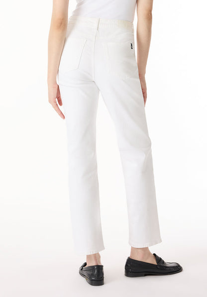 Buffalo Women Pants White Denim Denim Pants Stretch