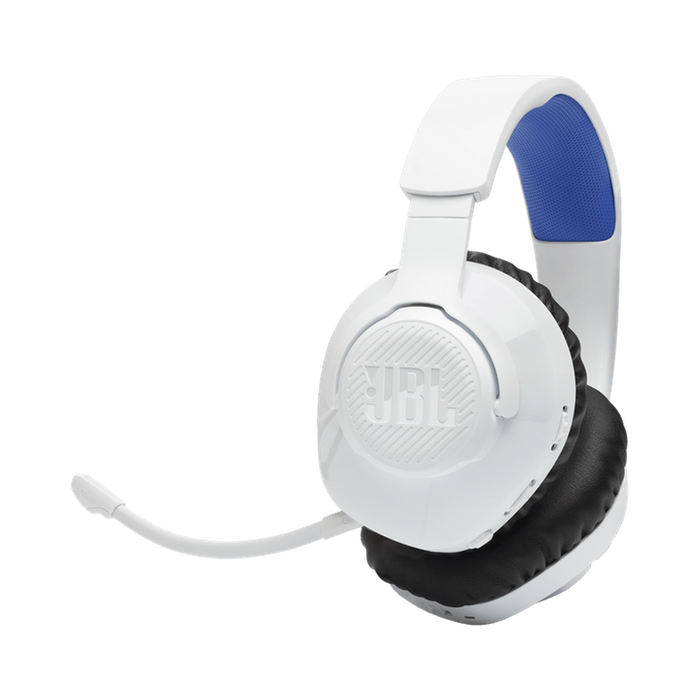 JBL Quantum 360P 40mm Driver Console Wireless Gaming Headset - White & Blue | JBLQ360PWLWHTBLU JBL Headphones Euronics Ireland