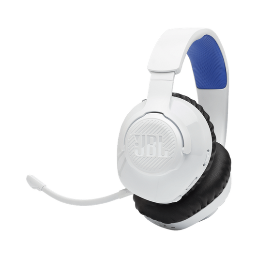JBL Quantum 360P 40mm Driver Console Wireless Gaming Headset - White & Blue | JBLQ360PWLWHTBLU JBL Headphones Euronics Ireland