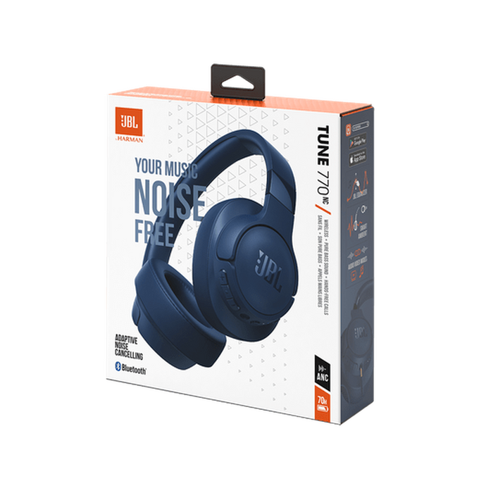 JBL Tune 770NC Over-Ear Wireless Headphones - Blue | JBLT770NCBLU JBL Headphones Euronics Ireland