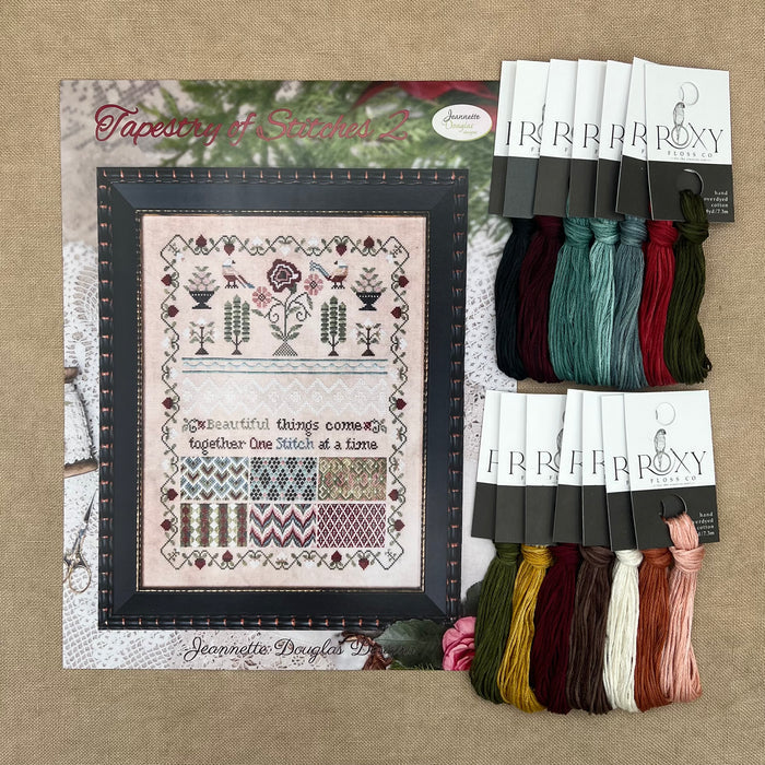 Jeannette Douglas Designs - Tapestry of Stitches 2 - Booklet Chart and/or Roxy Floss Conversion