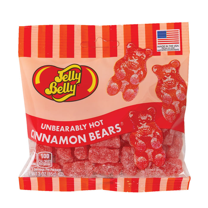 Jelly Belly Cinnamon Bears - 3oz Bags 12ct