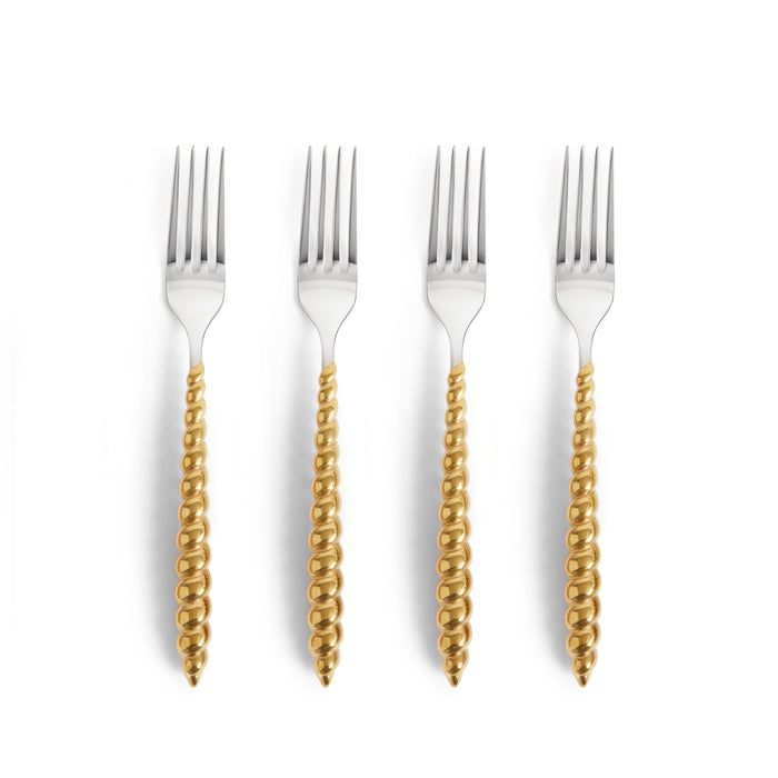 Jessica McCormack Shell Flatware  Luncheon Forks  4-Piece Set - Gold