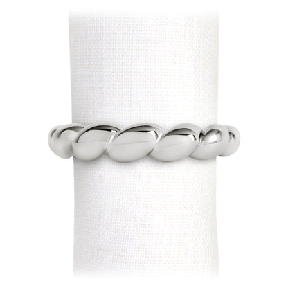Jessica McCormack Shell Napkin Rings - Set of 4 - Platinum