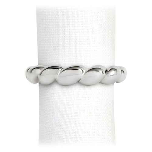 Jessica McCormack Shell Napkin Rings - Set of 4 - Platinum