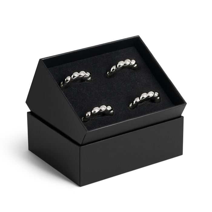 Jessica McCormack Shell Napkin Rings - Set of 4 - Platinum