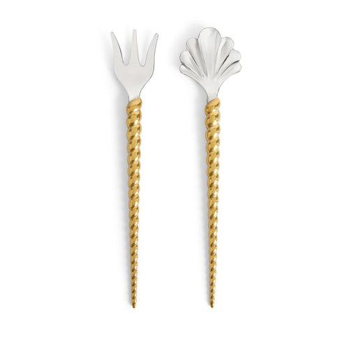 Jessica McCormack Shell Serving  2-Piece Set - Gold
