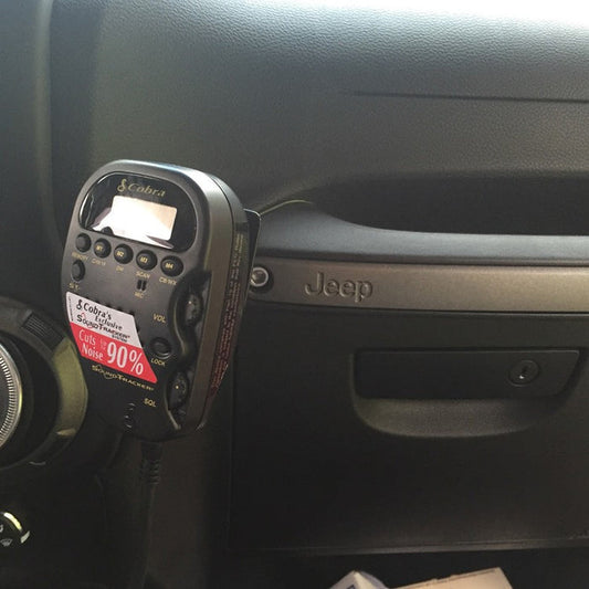 JK Jeep Cobra 75 WX ST Microphone Mount | Right Channel Radios