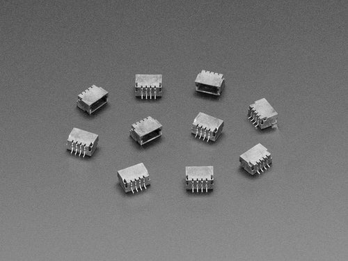 JST SH 4-pin Right Angle Connector (10-pack) (Qwiic Compatible) by The Pi Hut - The Pi Hut