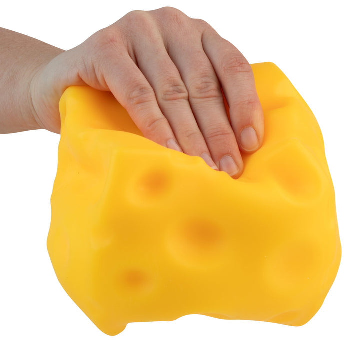 Jumbo Squishy Cheese 5 Inch Dough Filled Stretchy Sensory Toy