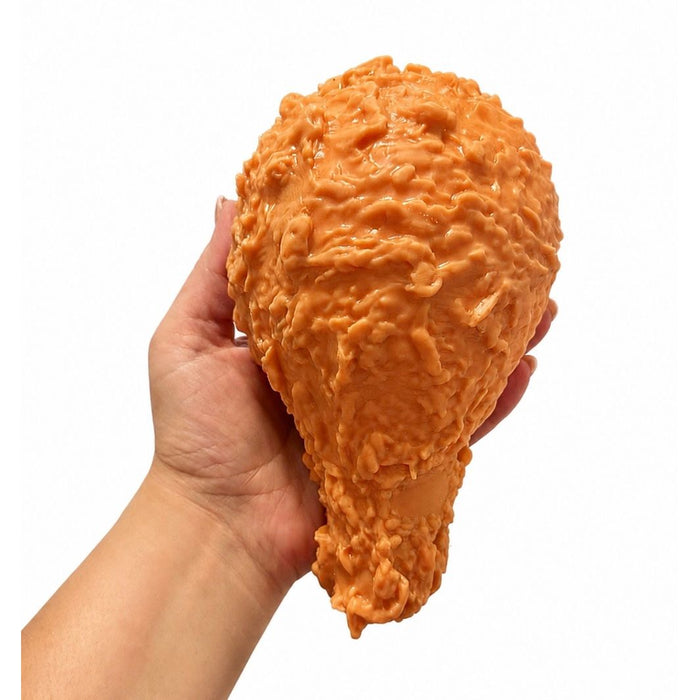 Jumbo Squishy Chicken Leg 8 Inch Dough Filled Stretchy Sensory Toy