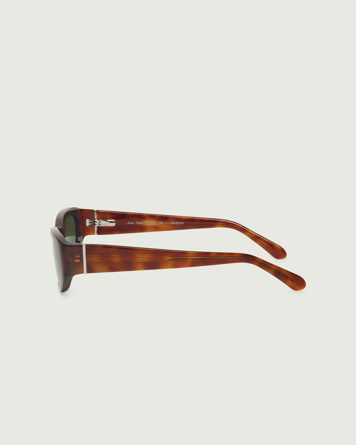 Cherry Tort::June Sunglasses cateye tort acetate side