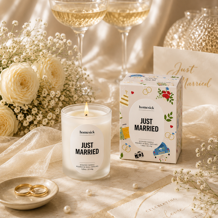 Just Married Candle