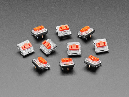 Kailh CHOC Low Profile Red Linear Key Switches - 10-pack by The Pi Hut - The Pi Hut