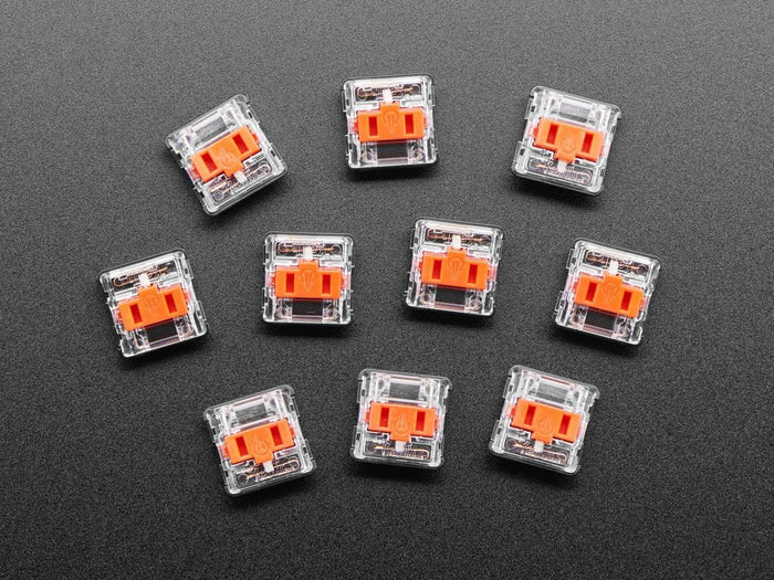 Kailh CHOC Low Profile Red Linear Key Switches - 10-pack by The Pi Hut - The Pi Hut