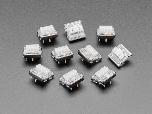 Kailh CHOC Low Profile White Clicky Key Switches - 10 Pack by The Pi Hut - The Pi Hut