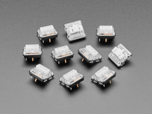 Kailh CHOC Low Profile White Clicky Key Switches - 10 Pack by The Pi Hut - The Pi Hut