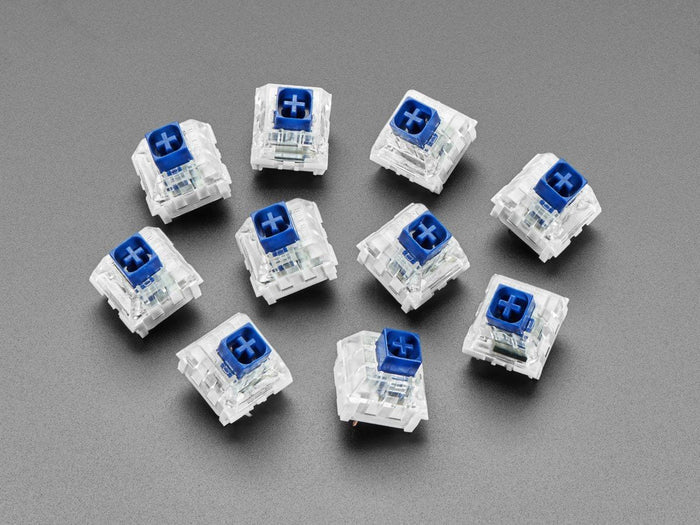 Kailh Mechanical Key Switches - Clicky Navy Blue - 10 pack (Cherry MX Compatible) [discontinued] by The Pi Hut - The Pi Hut