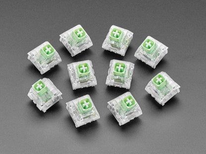 Kailh Mechanical Key Switches - Thick Click Jade Box - 10 pack (Cherry MX Compatible) [discontinued] by The Pi Hut - The Pi Hut