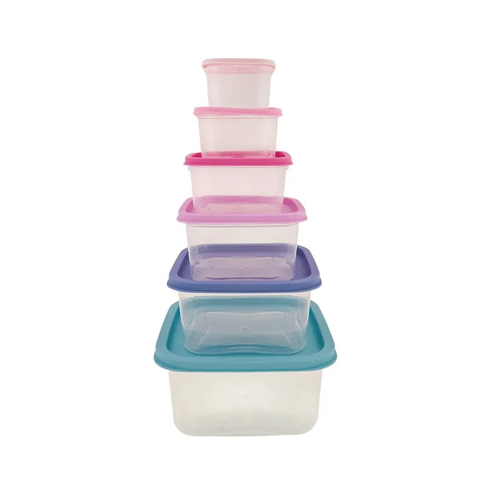 Karaca Dora Lila Ensemble de Contenants de Rangement, 6 Pièces