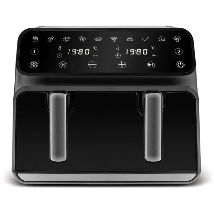 Airfryer numérique à une chambre Karaca Multifry XXXL avec séparateur et fenêtre en verre, 9 litres