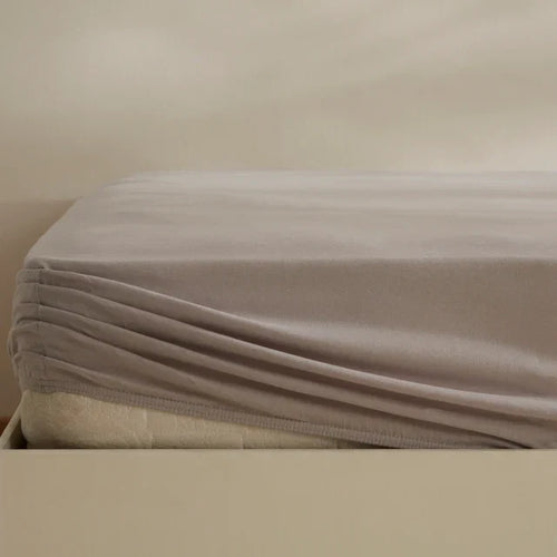 Karaca Home Jersey Housse de Matelas avec Élastique, 150x200+30 cm, Gris