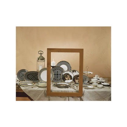 ZEUGMA ÇİNGENE KIZ TEPSİ 25X40CM, BEYAZ