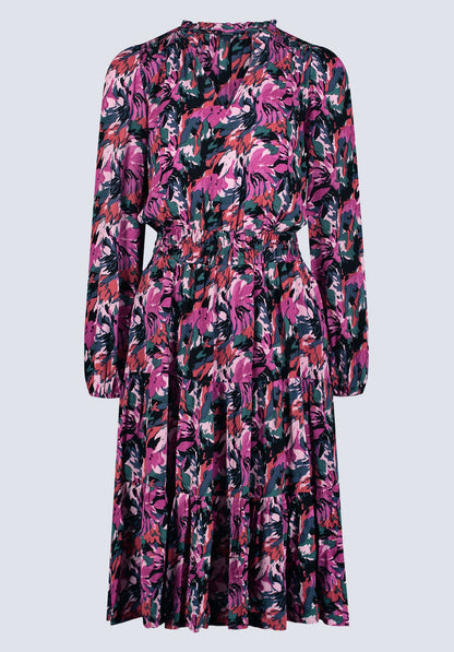 Buffalo Dresses Purple Woven Casual Dresses Midi Dress V-Neckline