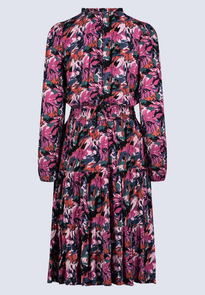 Buffalo Dresses Purple Woven Casual Dresses Midi Dress V-Neckline
